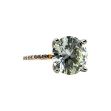 Natural 3.36 Carat Round Brilliant Cut Diamond Engagement Ring