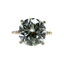 Natural 3.36 Carat Round Brilliant Cut Diamond Engagement Ring