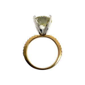 Natural 3.36 Carat Round Brilliant Cut Diamond Engagement Ring