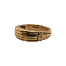Heavy Vintage Gold Band Style Ring
