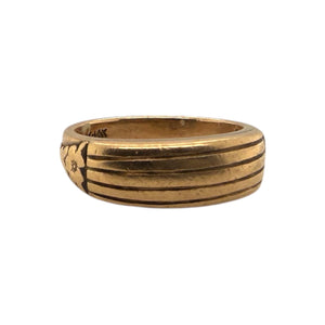 Heavy Vintage Gold Band Style Ring
