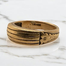 Heavy Vintage Gold Band Style Ring