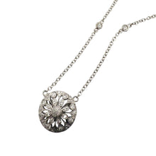 Contemporary Diamond Necklace 14K White Gold