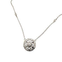 Contemporary Diamond Necklace 14K White Gold