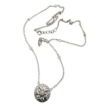 Contemporary Diamond Necklace 14K White Gold