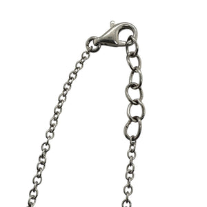 Contemporary Diamond Necklace 14K White Gold