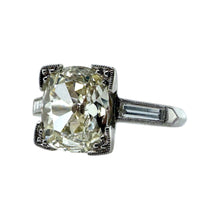 Vintage 2.01 Carat Antique Cushion Cut Diamond Engagement Ring GIA