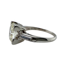 Vintage 2.01 Carat Antique Cushion Cut Diamond Engagement Ring GIA