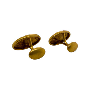 Vintage Yellow Gold Rose Cut Diamond Cufflinks