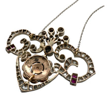 Vintage Rose Cut Diamond Conversion Necklace