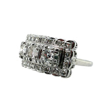 Vintage 1 Carat Diamond Cocktail Ring 14K White Gold
