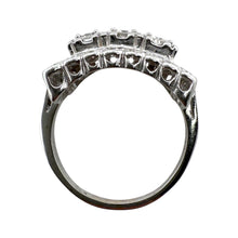 Vintage 1 Carat Diamond Cocktail Ring 14K White Gold