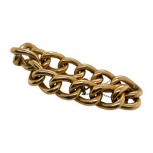 Vintage Wide Link Bracelet 18K Yellow Gold