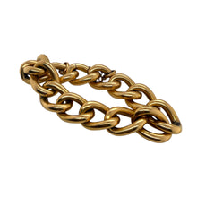 Vintage Wide Link Bracelet 18K Yellow Gold