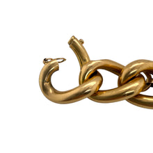 Vintage Wide Link Bracelet 18K Yellow Gold