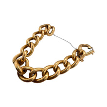 Vintage Wide Link Bracelet 18K Yellow Gold