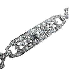 Vintage Art Deco Platinum 6 Carat Diamond Tennis Bracelet