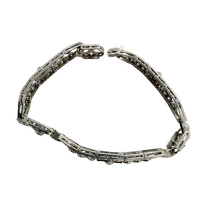 Vintage Art Deco Platinum 6 Carat Diamond Tennis Bracelet