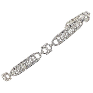 Vintage Art Deco Platinum 6 Carat Diamond Tennis Bracelet