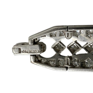 Vintage Art Deco Platinum 6 Carat Diamond Tennis Bracelet