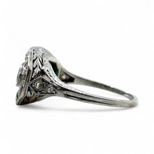 Vintage Art Deco Era Emerald & Diamond Cocktail Ring
