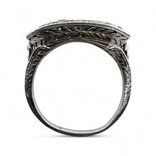 Vintage Art Deco Era Emerald & Diamond Cocktail Ring