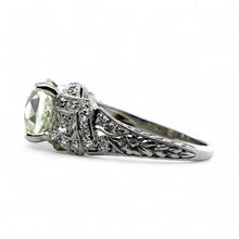 Vintage Edwardian 2.44 Carat Old Mine Cut Diamond Platinum Engagement Ring GIA
