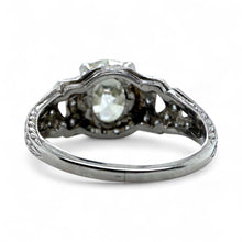 Vintage Edwardian 2.44 Carat Old Mine Cut Diamond Platinum Engagement Ring GIA