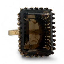 Vintage Large Smoky Quartz Statement Ring