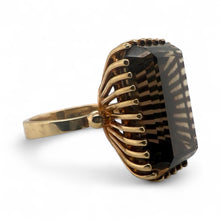 Vintage Large Smoky Quartz Statement Ring