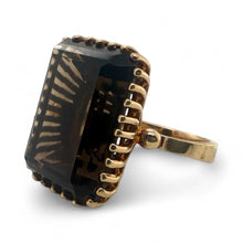 Vintage Large Smoky Quartz Statement Ring