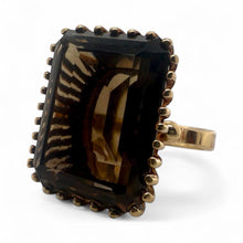 Vintage Large Smoky Quartz Statement Ring