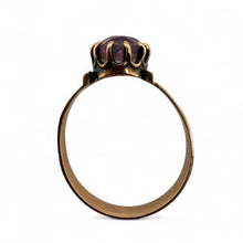 Vintage Victorian Era Rose Gold Amethyst Ring