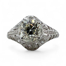 Vintage Edwardian Era 1.5 Carat Diamond Platinum Engagement Ring