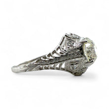 Vintage Edwardian Era 1.5 Carat Diamond Platinum Engagement Ring