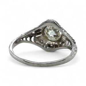 Vintage Edwardian Era 1.5 Carat Diamond Platinum Engagement Ring