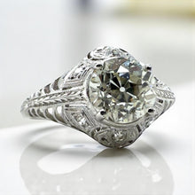 Vintage Edwardian Era 1.5 Carat Diamond Platinum Engagement Ring