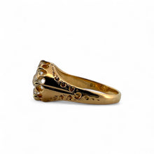 Victorian Era Old Mine Cut Diamond Cluster Ring 18K Rose Gold