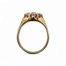 Victorian Era Old Mine Cut Diamond Cluster Ring 18K Rose Gold