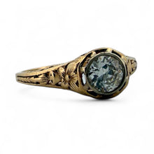 Edwardian 0.5 Carat Old European Cut Diamond Engagement Ring 14K Yellow Gold