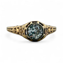 Edwardian 0.5 Carat Old European Cut Diamond Engagement Ring 14K Yellow Gold