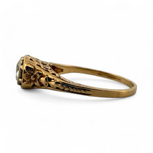 Edwardian 0.5 Carat Old European Cut Diamond Engagement Ring 14K Yellow Gold