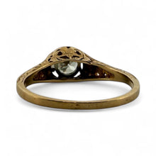 Edwardian 0.5 Carat Old European Cut Diamond Engagement Ring 14K Yellow Gold