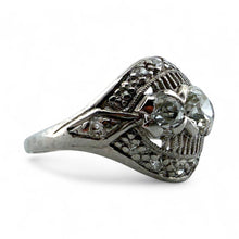 Vintage 1.3CTW Old European Cut Diamond Platinum Cocktail Ring