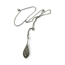 Vintage Edwardian Era Dainty Filigree Diamond Necklace