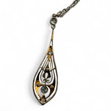Vintage Edwardian Era Dainty Filigree Diamond Necklace