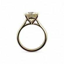 3.36 Carat Round Brilliant Cut Diamond Solitaire Engagement Ring GIA