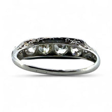 Vintage 1CTW Old Mine Cut Diamond Four Stone Band Style Ring