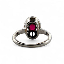 Vintage Art Deco Dainty Synthetic Ruby & Diamond Pinky Ring