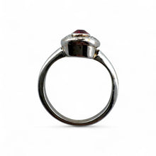 Vintage Art Deco Dainty Synthetic Ruby & Diamond Pinky Ring